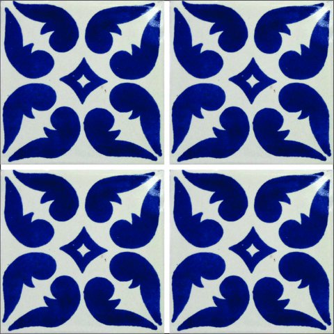 New Items / Talavera Tile 4x4 inch (90 pieces) - Style AZ025 / These beatiful handpainted Mexican Talavera tiles will give a colorful decorative touch to your bathrooms, vanities, window surrounds, fireplaces and more.