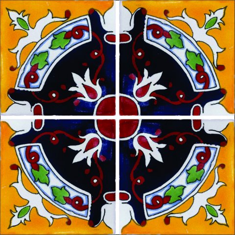 Novedades / Azulejos de Talavera 10x10cms (90 piezas) - Estilo AZ032 / Estos hermosos azulejos de Talavera le daran un toque de color a sus baos, lacabos, ventanas, chimeneas y ms.