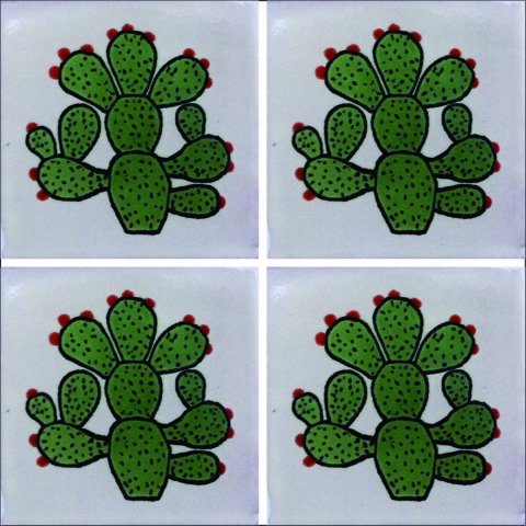New Items / Talavera Tile 4x4 inch (90 pieces) - Style AZ081 / These beatiful handpainted Mexican Talavera tiles will give a colorful decorative touch to your bathrooms, vanities, window surrounds, fireplaces and more.