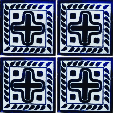 New Items / Talavera Tile 4x4 inch (90 pieces) - Style AZ124 / These beatiful handpainted Mexican Talavera tiles will give a colorful decorative touch to your bathrooms, vanities, window surrounds, fireplaces and more.