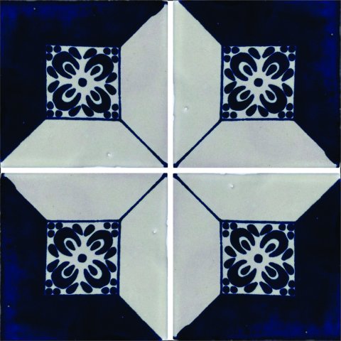 New Items / Talavera Tile 4x4 inch (90 pieces) - Style AZ138 / These beatiful handpainted Mexican Talavera tiles will give a colorful decorative touch to your bathrooms, vanities, window surrounds, fireplaces and more.