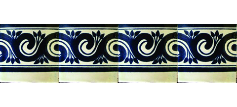 Novedades / Azulejos de Cenefa 10x10cms (90 piezas) - Estilo CN-11 / Estos hermosos azulejos de Talavera le daran un toque de color a sus baos, lacabos, ventanas, chimeneas y ms.