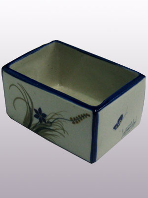 'Blue Rim Butterfly' Sugar packet holder