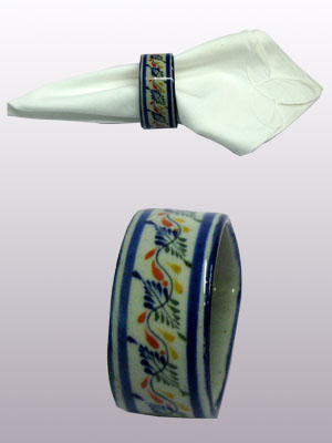 Mexican Dinnerware - Tropical / 'Tropical' Napkin ring / This carefully crafted napkin ring will make a great accesory for your 'Tropical' collection.