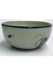  / 'Blue Rim Butterfly' Salad bowl
