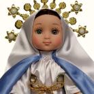 Our Lady of The Miraculous Medal 1'' Doll with Rosary