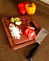 Small Parota Wood Serving/Cutting Board with Juice Groove