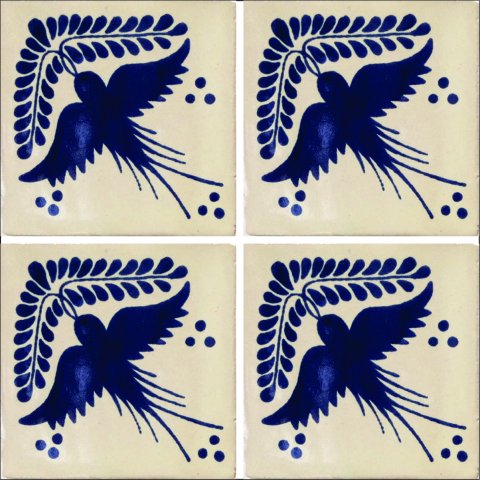 New Items / Talavera Tile 4x4 inch (90 pieces) - Style AZ062 / These beatiful handpainted Mexican Talavera tiles will give a colorful decorative touch to your bathrooms, vanities, window surrounds, fireplaces and more.