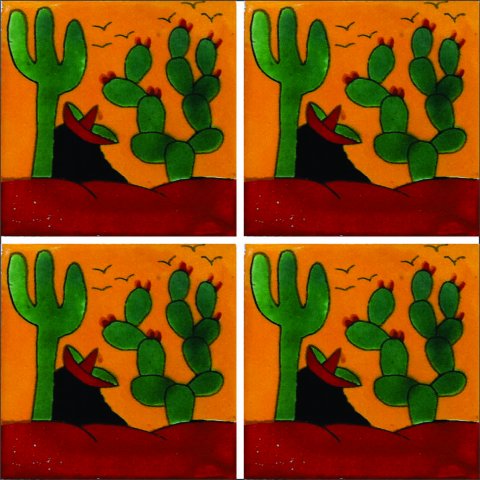 Novedades / Azulejos de Talavera 10x10cms (90 piezas) - Estilo AZ101 / Estos hermosos azulejos de Talavera le daran un toque de color a sus baños, lacabos, ventanas, chimeneas y más.