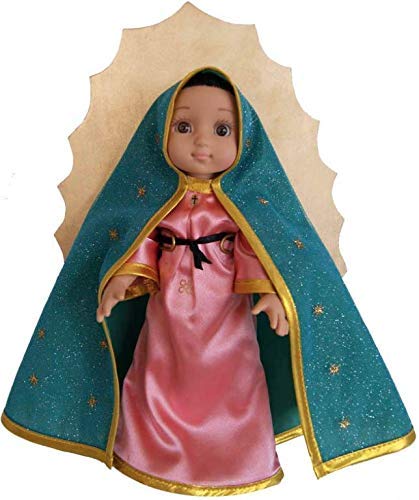 MARIA CONTIGO / Our Lady of Guadalupe 10'' Doll with Rosary 'Standard Edition' / Virgin Mary Mexican Doll, by Maria Contigo Ostler Collection