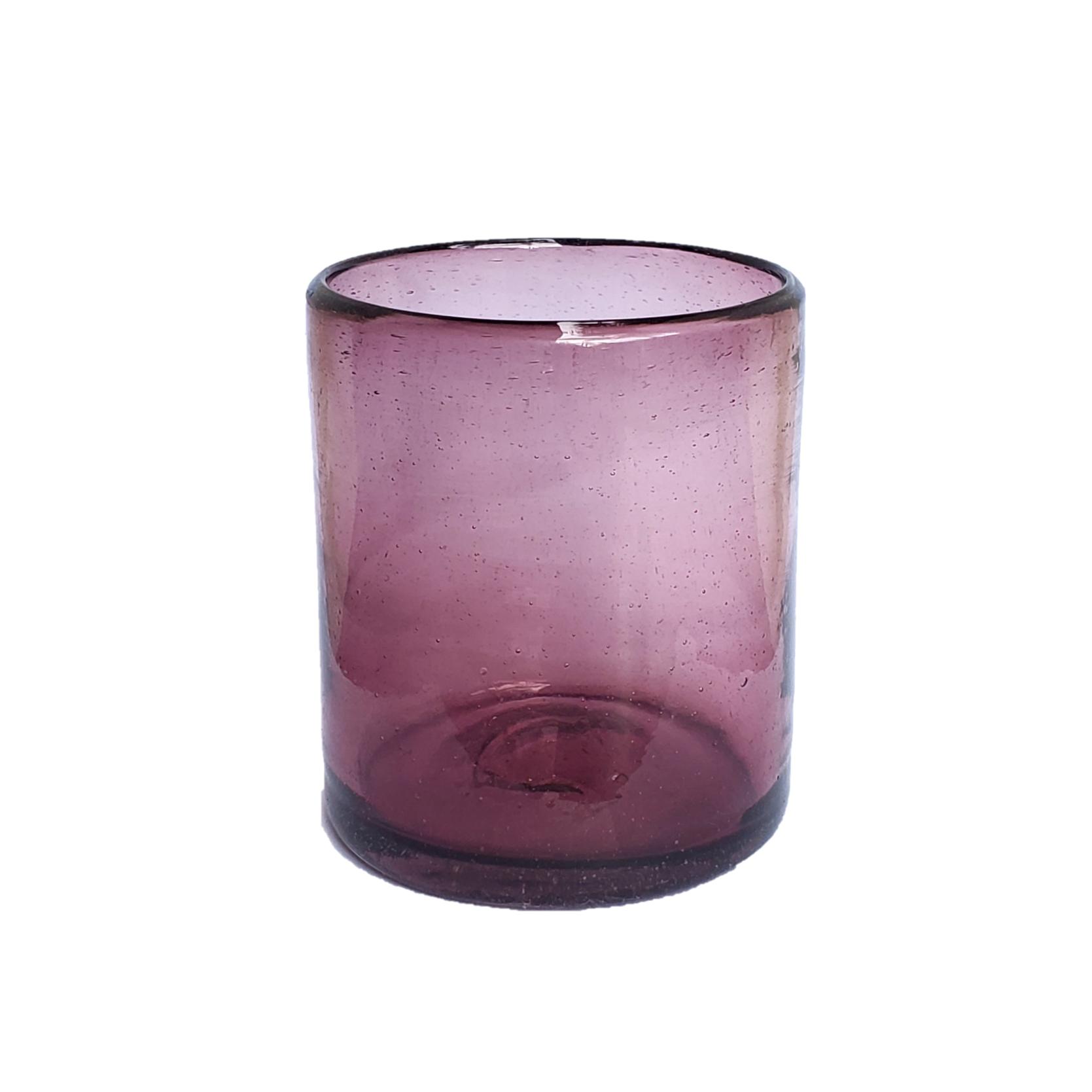 MexHandcraft | Solid Amethyst 9 oz Short Tumblers (set of 6)