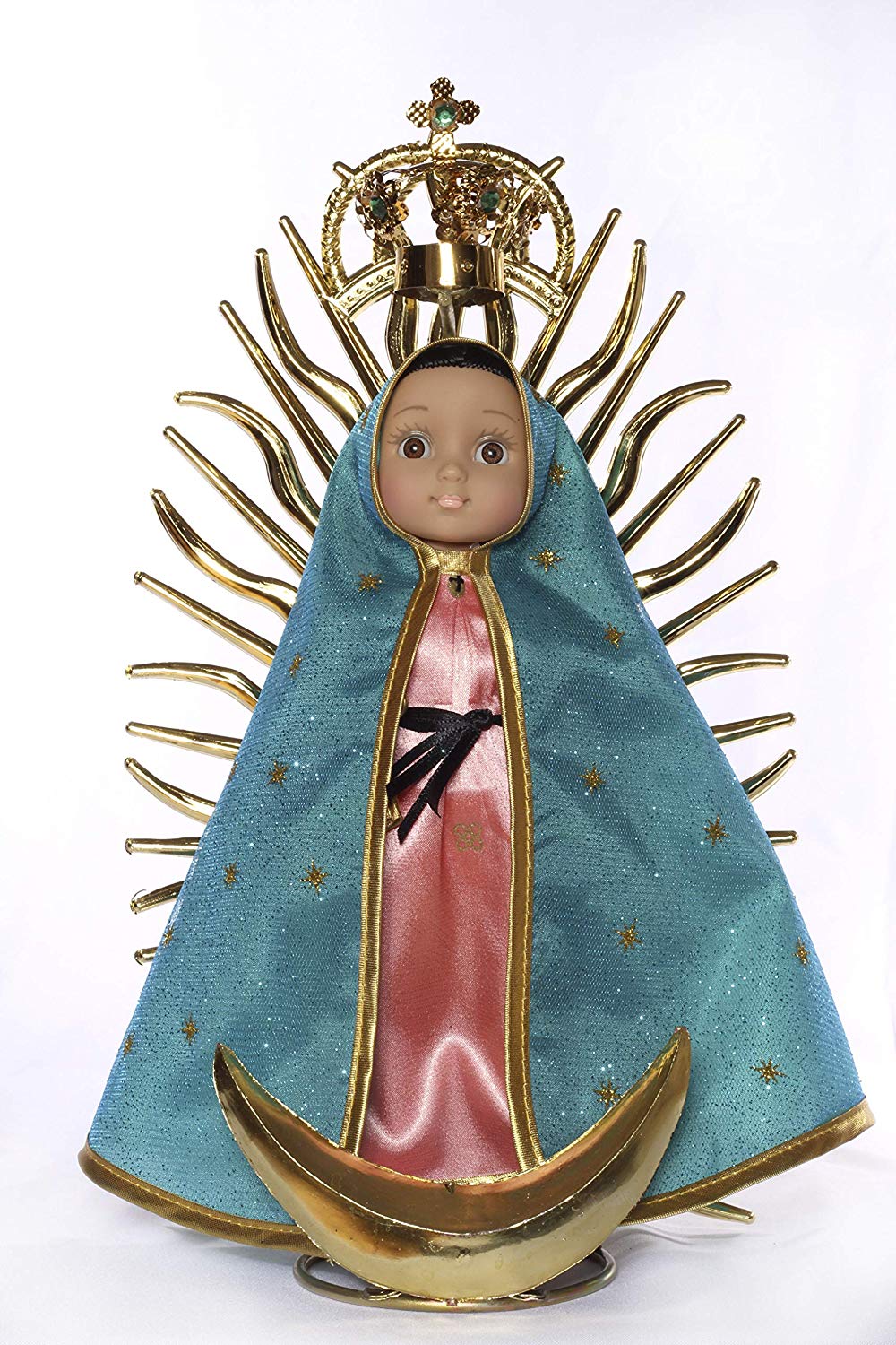 New Items / Our Lady of Guadalupe 10'' Doll with Rosary 'Special Edition' / Virgin Mary Mexican Doll, by Maria Contigo Ostler Collection