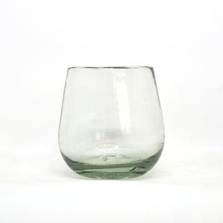 MexHandcraft | Clear 6 oz Roly Poly Glasses (set of 6)