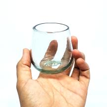 MexHandcraft | Clear 6 oz Roly Poly Glasses (set of 6)